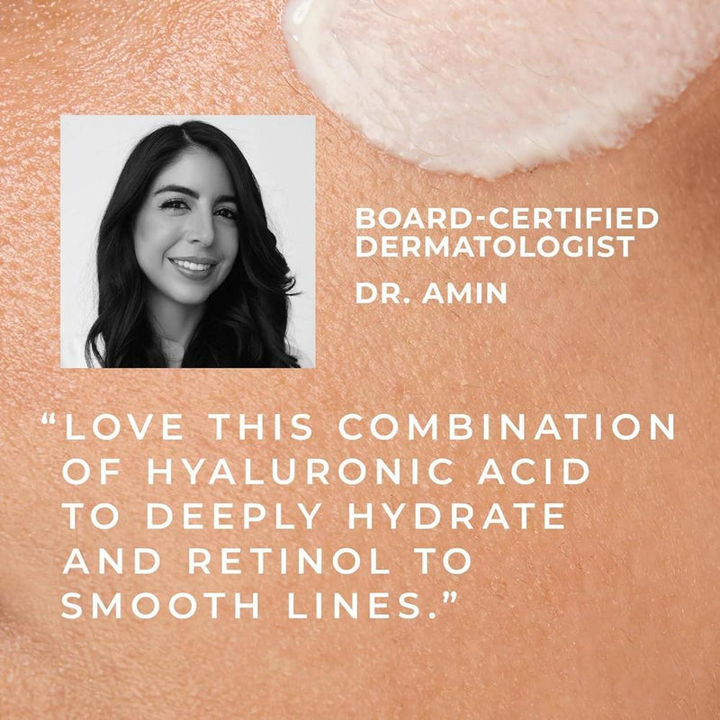 RoC Hidratante Facial Antienvejecimiento con Retinol y Ácido Hialurónico para Líneas Finas, Manchas Oscuras y Cicatrices
