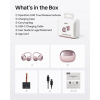 Audífonos Shokz OpenDots ONE Rosado Inalámbricos Bluetooth Con Micrófono Carga Rápida Resistente Al Agua