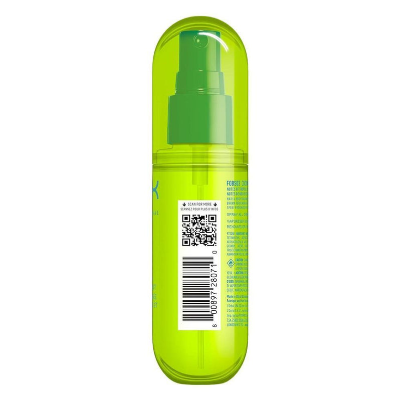Perfume de fragancia de aceite graso NYX Cutie aroma de coco para cabello y cuerpo con melocotón y manzana vegano