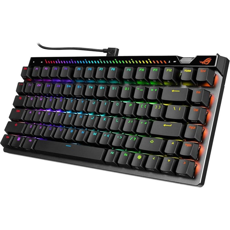 ASUS ROG Falchion Ace 75 HE Teclado para juegos con efecto analógico, interruptor magnético HFX V2 y sondeo de alta frecuencia