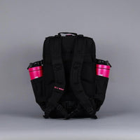 WOLFpak Mochila para portátil 45L rosa neón, táctica y resistente al agua, con parches personalizables y apertura de 180 grados