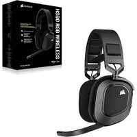 CORSAIR HS80 RGB Wireless Auriculares Gaming Multiplataforma con Sonido Inmersivo y Micrófono de Calidad