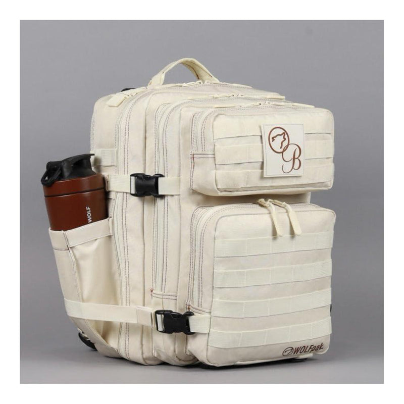 WOLFpak Mochila 35L Bombshell Sportswear en color crème, diseño unisex para actividades casuales y deportivas, hecha de poliéster resistente