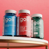 Goli Gummies de Vinagre de Manzana con Vitamina B12, Remolacha y Granada - Veganas y Gluten-Free, 60 gomitas