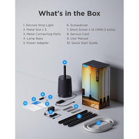 Lámpara de pie Govee Smart RGBIC, compatible con asistentes de voz, color y temperatura ajustables, con modos dinámicos