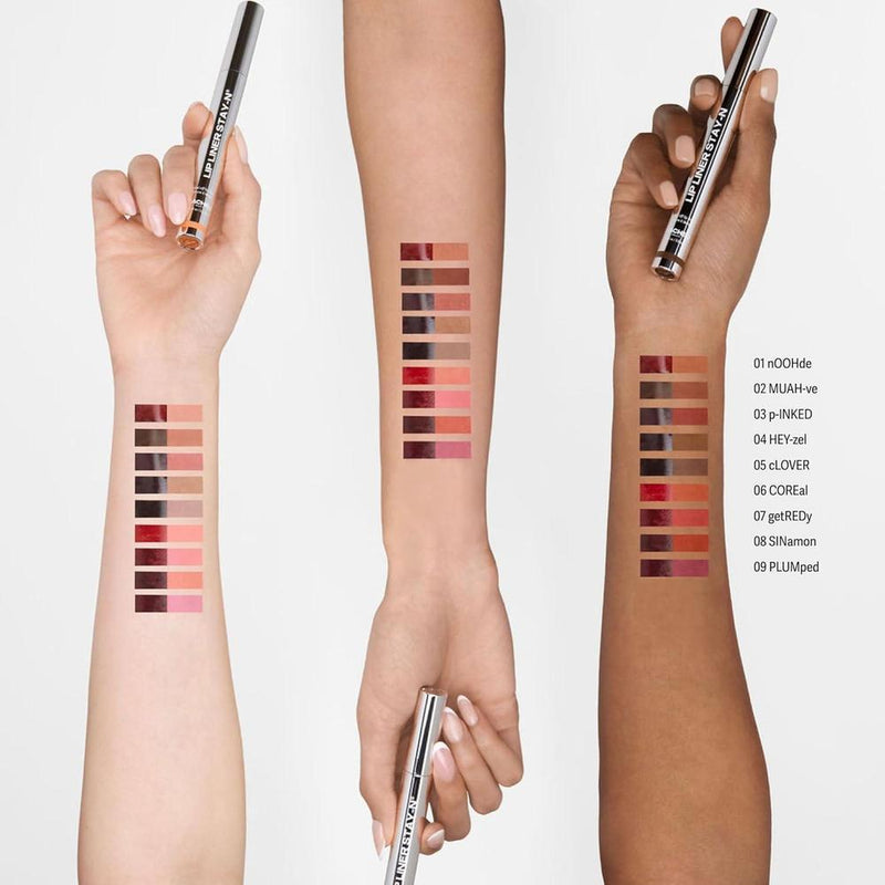 Sacheu Lip Liner Stay-N, delineador de labios de larga duración con ácido hialurónico y vitamina E, acabado mate vegano