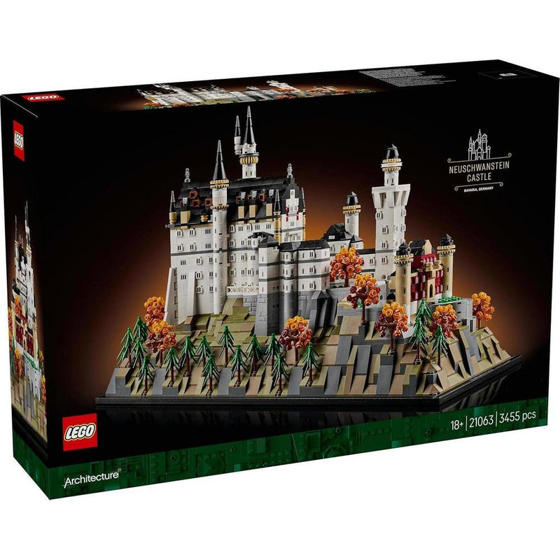 LEGO 21063 Arquitectura Castillo Neuschwanstein, Juguetes de Construcción para Cumpleaños, Bloques para Hombres y Mujeres