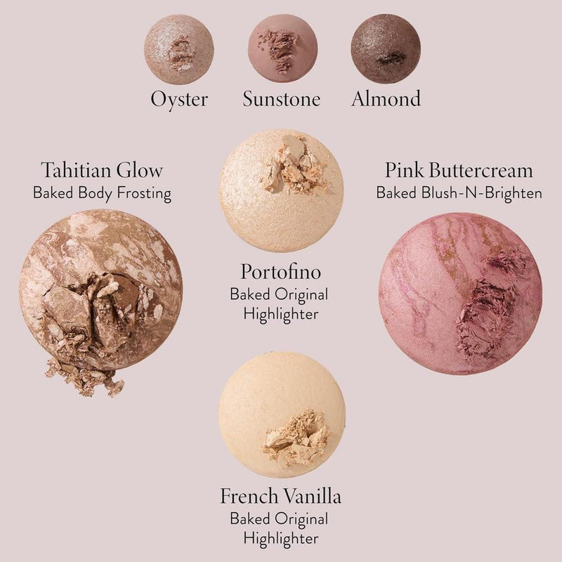 Paleta De Maquillaje LAURA GELLER Baked - Bronzer, Rubor, 2 Iluminadores, 3 Sombras De Ojos Nudes