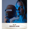 Máscara de terapia de luz roja JOVS para rostro, con 4 modos y herramientas portátiles para cuidado de la piel en casa