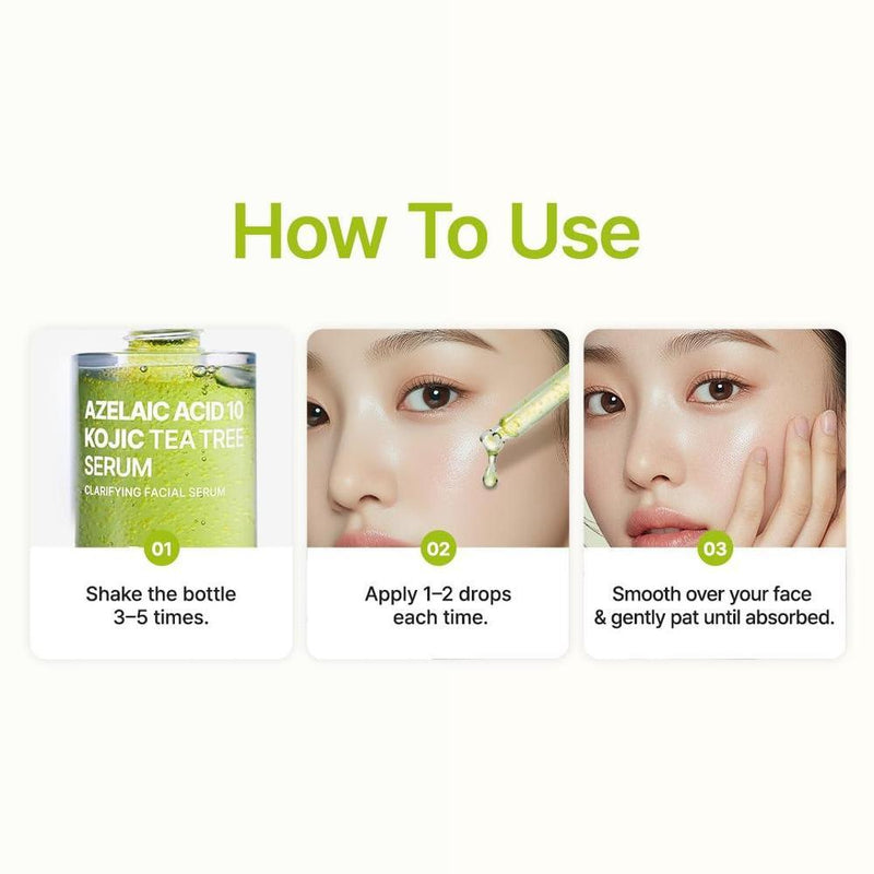 Purito Serum Facial Acido Azelaico 10% Acido Kojico Arbol De Te 30ml