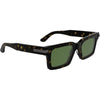 Gafas de sol Calvin Klein CK25503S rectangulares con detalles de metal, acetato renovado y ajuste cómodo