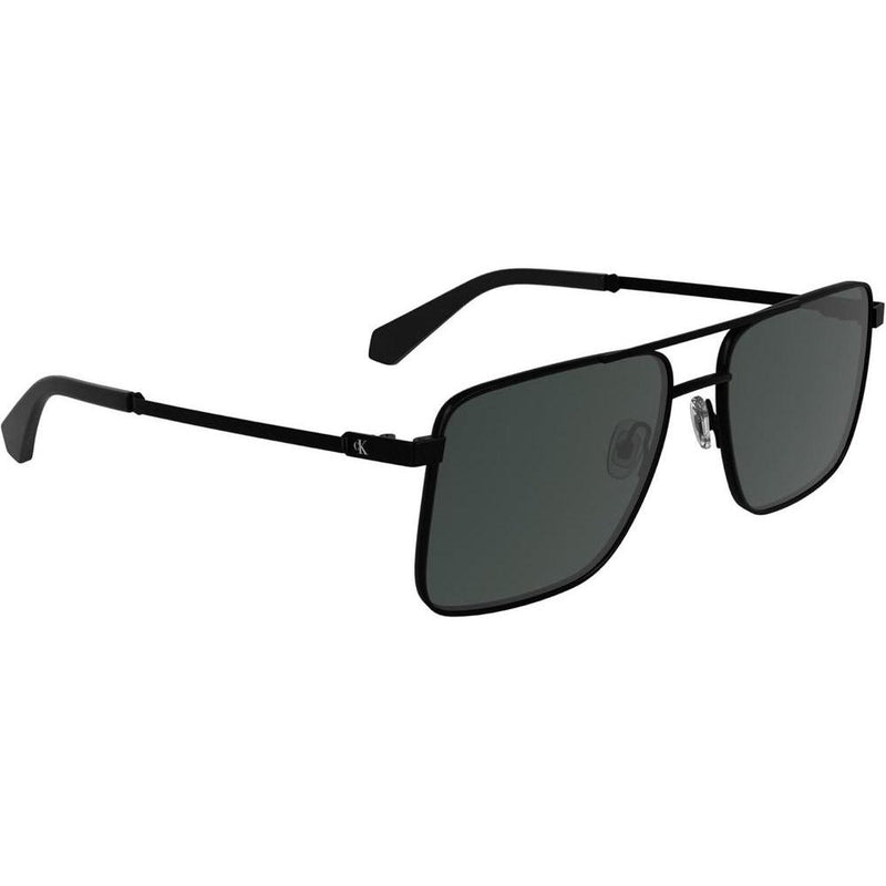 Gafas de sol Calvin Klein estilo aviador con marco metálico, doble puente y lentes tonificadas en modelo XL para hombres