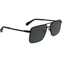 Gafas de sol Calvin Klein estilo aviador con marco metálico, doble puente y lentes tonificadas en modelo XL para hombres