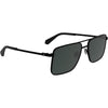 Gafas de sol Calvin Klein estilo aviador con marco metálico, doble puente y lentes tonificadas en modelo XL para hombres
