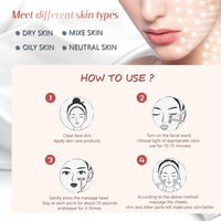 Terapia de luz roja para el rostro, dispositivo LED 7 en 1 para cuidado de la piel y rejuvenecimiento, incluye masajeador facial