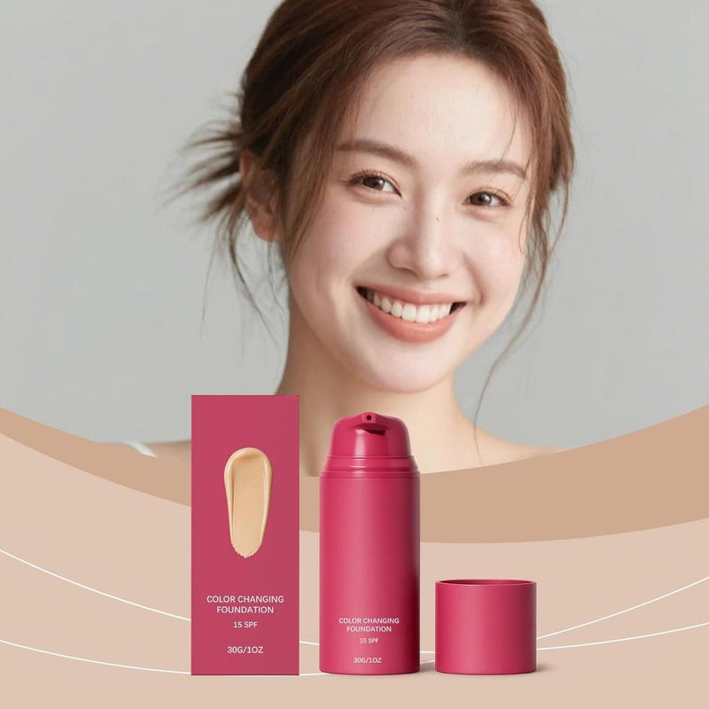 Base Líquida Que Cambia De Color, Adaptadora Del Tono De Piel Para Acabado Natural, SPF 15, 30 Ml