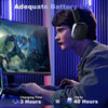 Auriculares SENZER X100 inalámbricos para juegos con micrófono, Bluetooth, sonido estéreo y comodidad superior