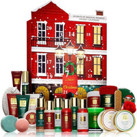 Calendario de Adviento 2024 para adultos, set de belleza y spa de Navidad, incluye 24 productos de cuidado personal, edición limitada