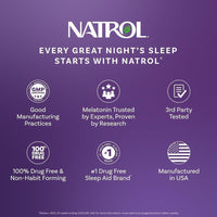 Gomitas de melatonina Natrol para adultos con 10 mg, sabor fresa, 140 unidades para apoyo al sueño hasta 70 días