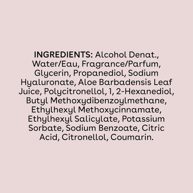 Spray corporal y capilar de coco, hidratante, vegano, con ácido hialurónico y glicerina. Libre de crueldad y fragancia de larga duración