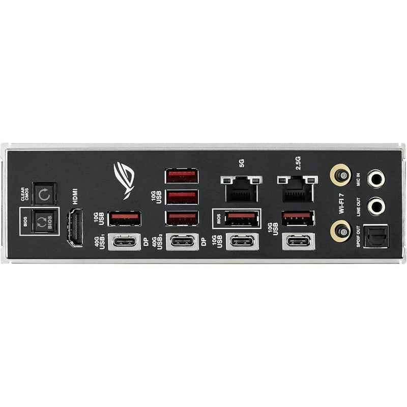 Placa base ROG Crosshair X870E Hero BTF AMD ATX, diseño conector oculto, ranura GPU alta potencia, DDR5, WiFi 7, PCIe 5.0, USB4
