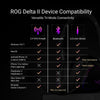 ASUS ROG Delta II Wireless Gaming Headset Mic Tri-Mode Connectivity for PC PS5 PS4 Xbox Switch Mobile