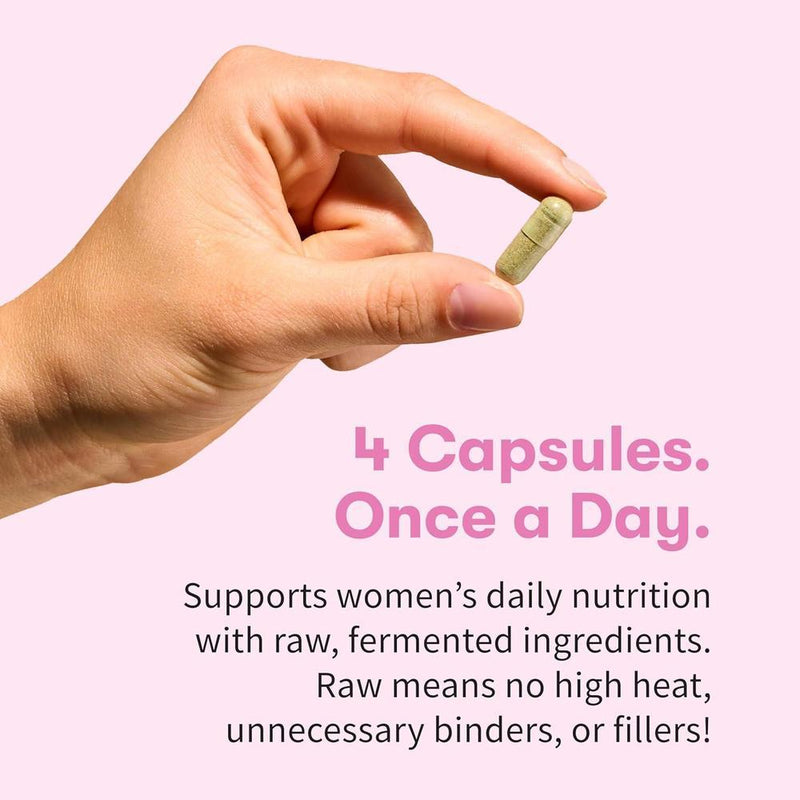 Suplemento multivitamínico vegetariano para mujeres mayores de 50 años con probióticos de Garden of Life
