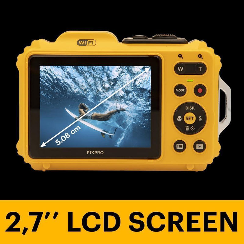 KODAK PIXPRO WPZ2: Cámara digital resistente, impermeable, a prueba de golpes y polvo con WiFi, 16 MP, video Full HD