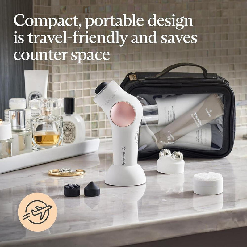 Dispositivo facial Therabody TheraFace PRO con microcorriente, masaje y terapia de luz para cuidado de la piel