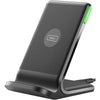 INIU Cargador inalámbrico rápido de 15W, certificado Qi, compatible con iPhone y Samsung, con luz adaptativa para dormir