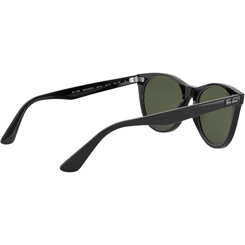 Ray-Ban RB2185 Wayfarer II - Gafas de sol redondas para hombre con protección UV y armazón de acetato duradero