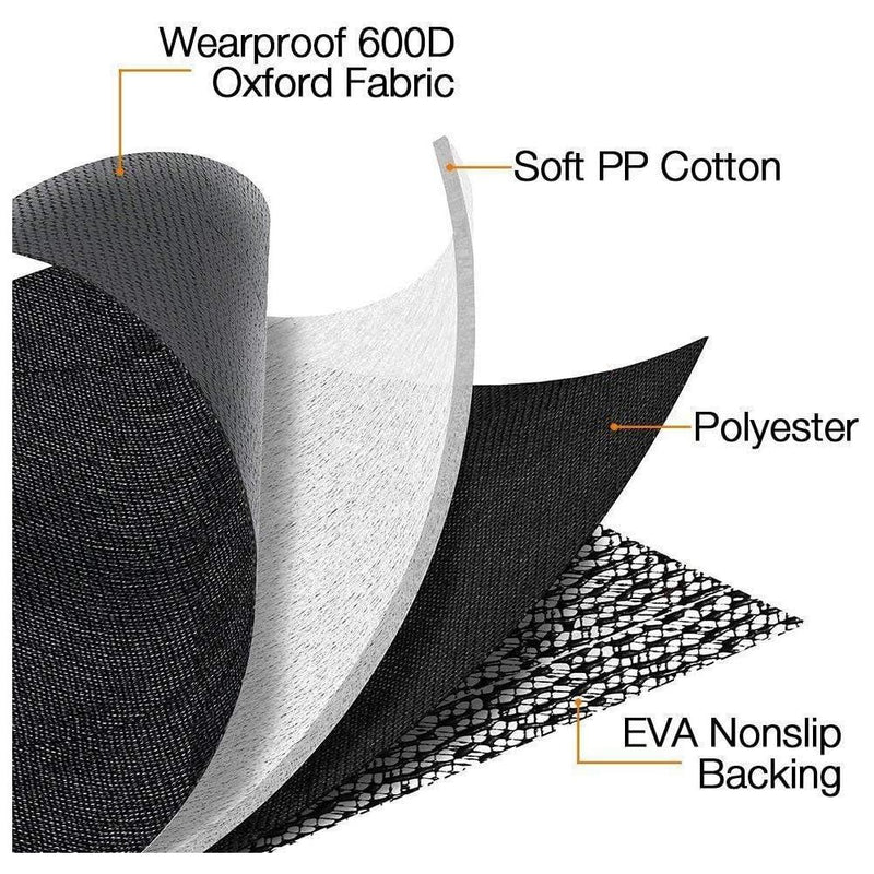 Funda impermeable y antideslizante para asiento de automóvil, adaptable a SUVs, sedanes y furgonetas, con protector de solapa