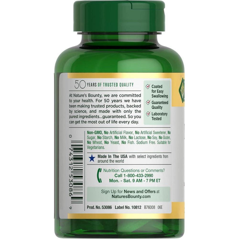 Nature's Bounty Tabletas de Magnesio 500 mg, Suplemento de Alta Potencia para Salud Ósea y Muscular, 200 Unidades