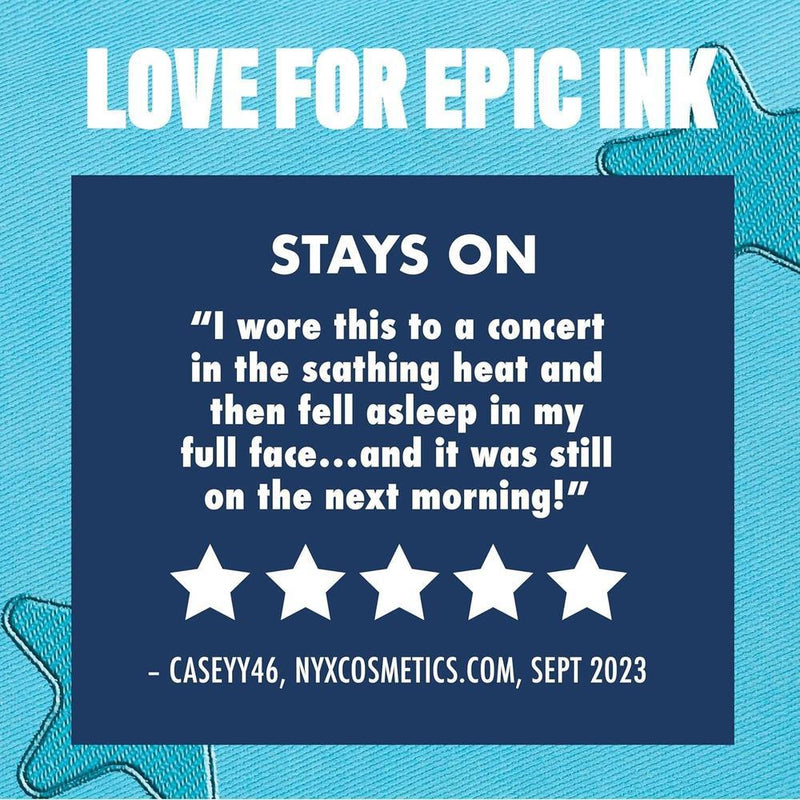 NYX Professional Makeup Epic Ink Liner Delineador Líquido a Prueba de Agua Negro
