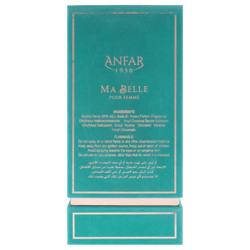 Ma Belle para mujer Extrait De Parfum Spray con fragancia amaderada, floral, picante, ámbar y vainilla
