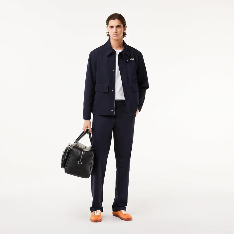 Chaqueta Parka Ligera Lacoste para Hombre con Bolsillos y Cocodrilo Bordado en el Pecho