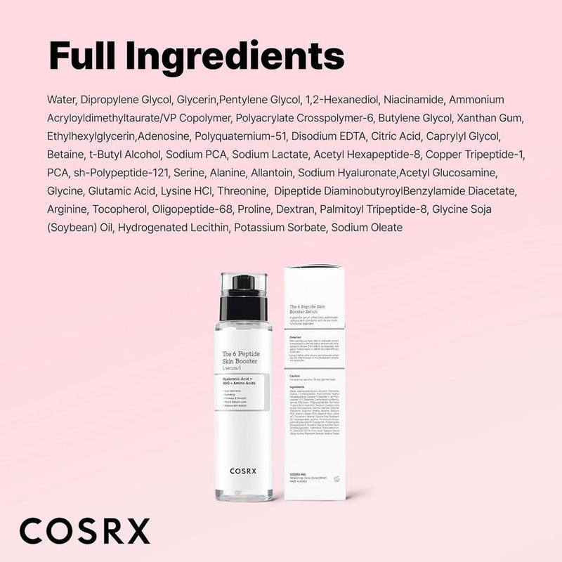 COSRX Suero De Colágeno Con Péptidos De Cobre, Niacinamida, Ácido Hialurónico 150ml