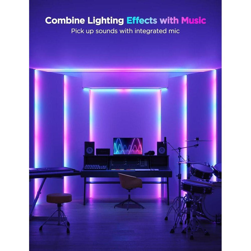 Govee RGBIC LED Strips: Iluminación Inteligente con Alexa y Google. Ideales para dormitorio y estudio