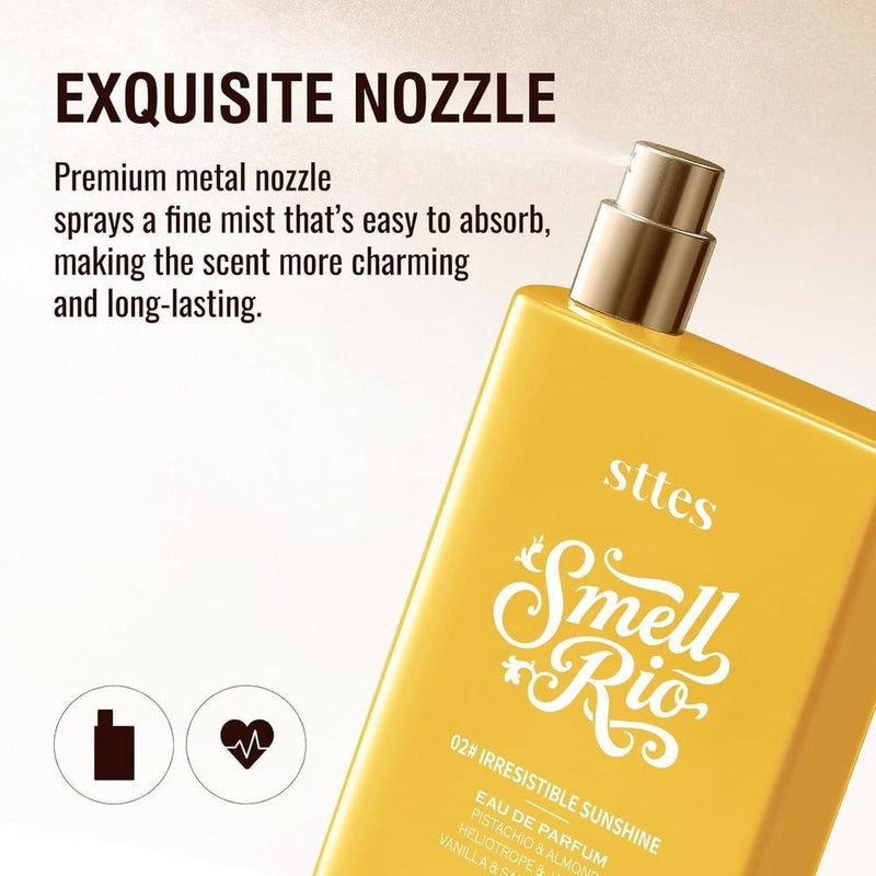 Sttes Perfume 602# Irresistible Sunshine para mujeres – Pistacho, vainilla y caramelo salado, dulce gourmand fragrance