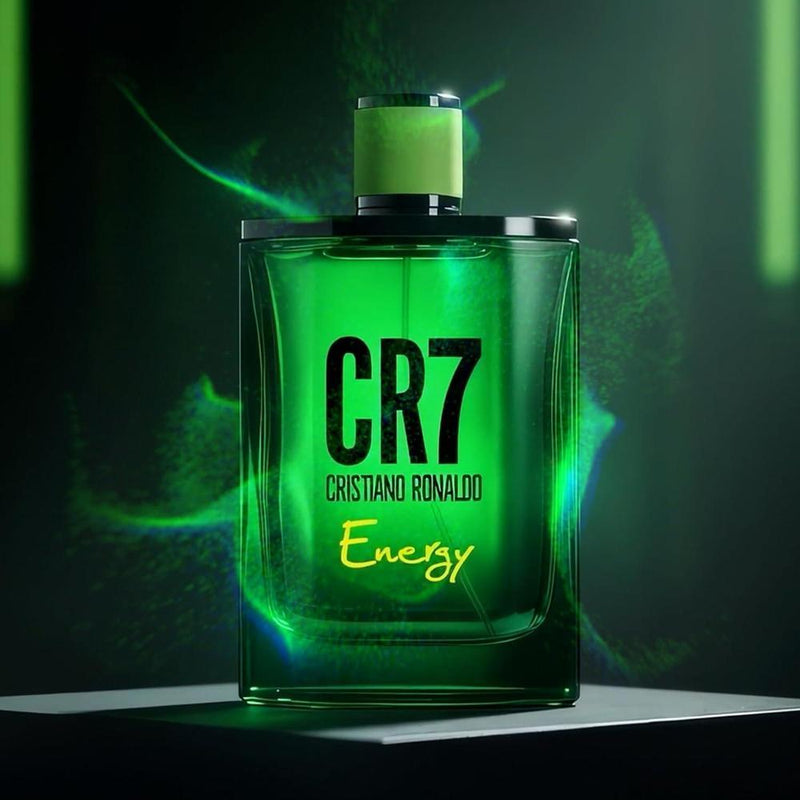 Cristiano Ronaldo CR7 Energy Eau de Toilette - Colonia masculina con cardamomo, lavanda y notas de madera de cedro