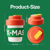 Taza de café de regalo de Navidad, doble pared aislada al vacío y sin BPA, ideal para niños y fiestas