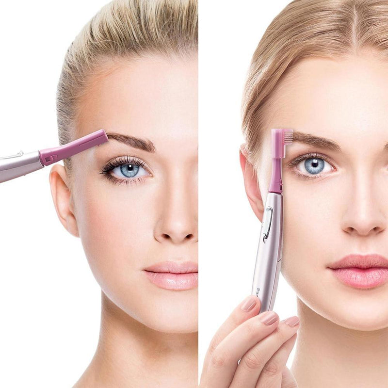 Panasonic Removedor de vello facial para mujer con cabezal pivotante y accesorios de cejas