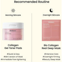Biodance Almohadillas de tóner de gel de colágeno para minimizar poros y mejorar elasticidad, adecuado para piel sensible