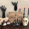 Decoraciones de Halloween, manos espeluznantes para decoraciones de pared góticas con velas, paquete de 3 piezas