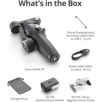 DJI Osmo Mobile 7P Estabilizador Gimbal para iPhone y Android con seguimiento, extensión, trípode y carga