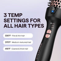 Cepillo Térmico Wavytalk para Peinado lónico. Consigue Cabello Suave con Rizos Naturales y Voltaje Dual