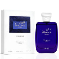 RASASI Hawas Ice para Hombre Eau de Parfum, Fragancia Árabe Premium de Manzana Congelada, Bergamota, y Limón