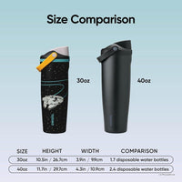 Owala Star Wars FreeSip con acero inoxidable, boquilla dos en uno, y asa, BPA Free y a prueba de fugas