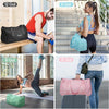 Bolso de gimnasio BALEINE para mujeres y hombres, ligero, impermeable, con compartimentos para zapatos y ropa húmeda