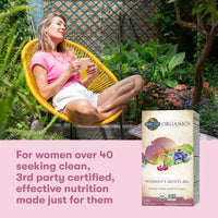 Garden of Life Multivitaminas para Mujeres Mayores de 40, Apoyo a la Salud Hormonal y del Seno, Orgánicas y Veganas